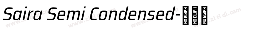 Saira Semi Condensed字体转换